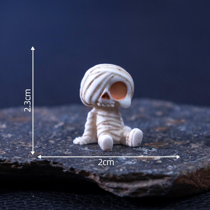 跨境外贸微景观创意南瓜骷髅糖果萌粒 DIY装饰配件迷你桌面小摆件