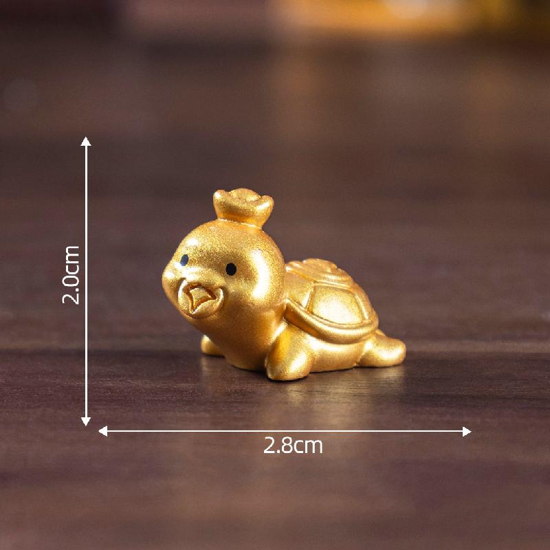 微景观创意元宝金龟聚财萌粒 DIY装饰品挂配件迷你车载桌面小摆件