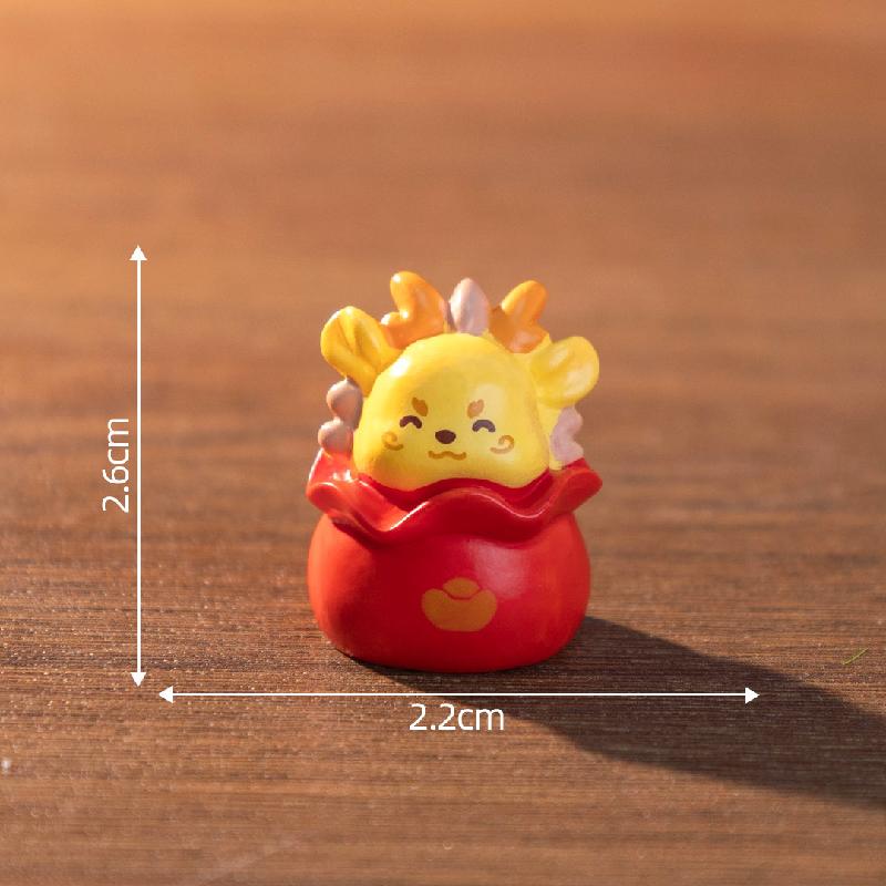 微景观创意十二生肖元宝萌粒公仔 DIY装饰配件迷你车载桌面小摆件