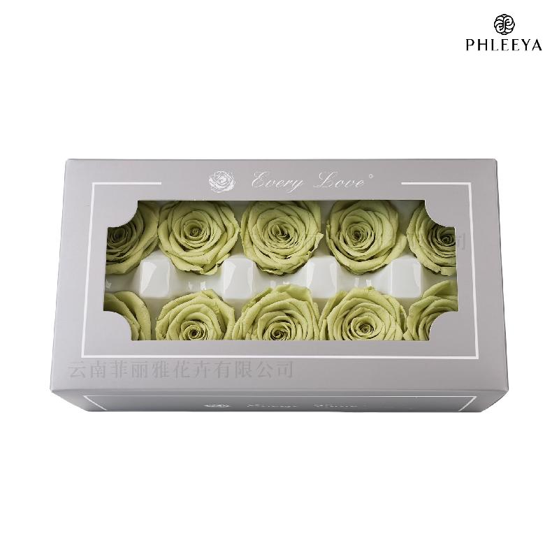 Hoa hồng vĩnh cửu 4cm 10 bông DIY hoa khô quà Thất Tịch (HK-18)