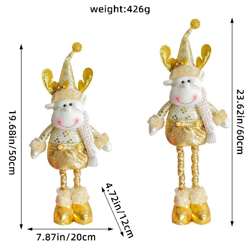 Trang trí Noel: Búp bê người tuyết, nai co giãn, khách sạn