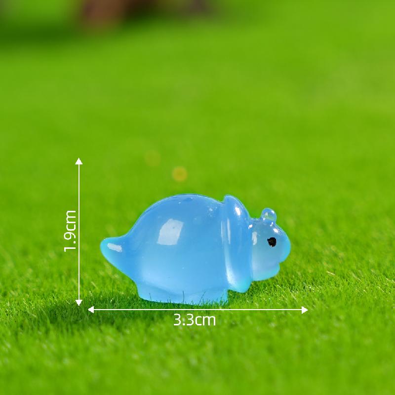 外贸新品创意微景观夜光恐龙动物 DIY装饰配件迷你树脂桌面小摆件