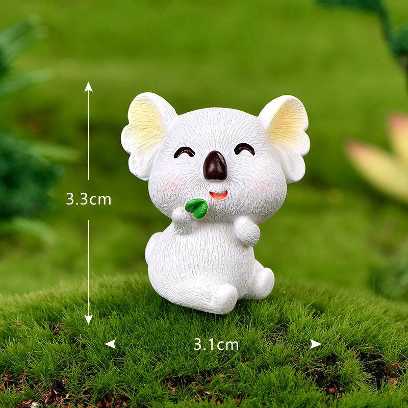 Tiểu cảnh koala dễ thương, phụ kiện trang trí quả cầu mini (ZC-407)