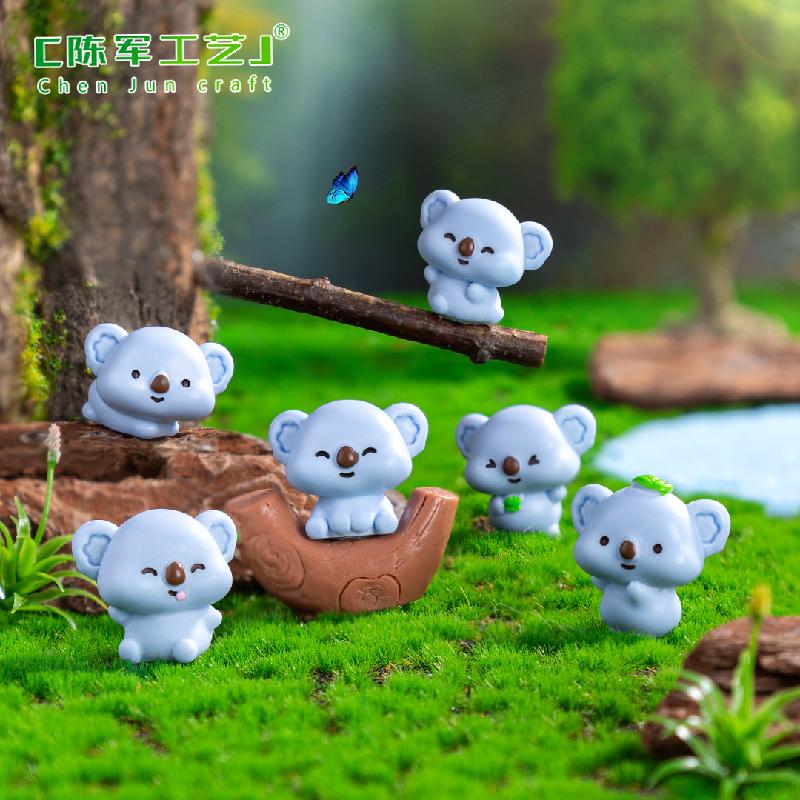 跨境外贸微景观创意可爱考拉园艺造景 DIY装饰配件迷你桌面小摆件