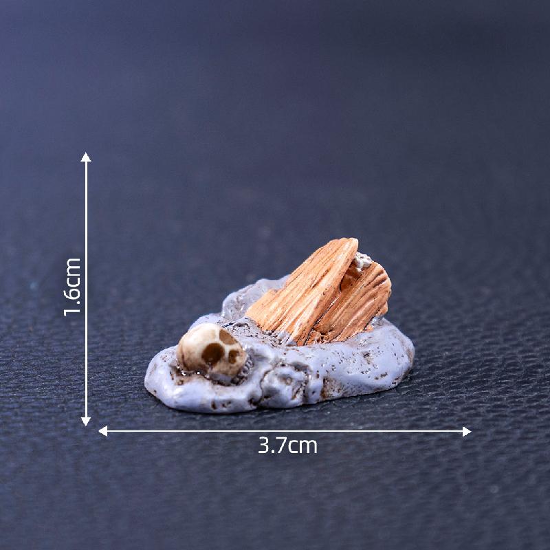 跨境外贸微景观创意骷髅情侣万圣节造景 DIY装饰品配件迷你小摆件