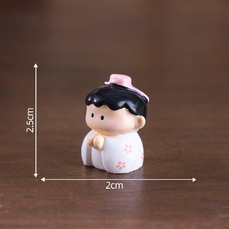 微景观创意可爱孔子与小书童公仔 DIY装饰品挂配件迷你桌面小摆件