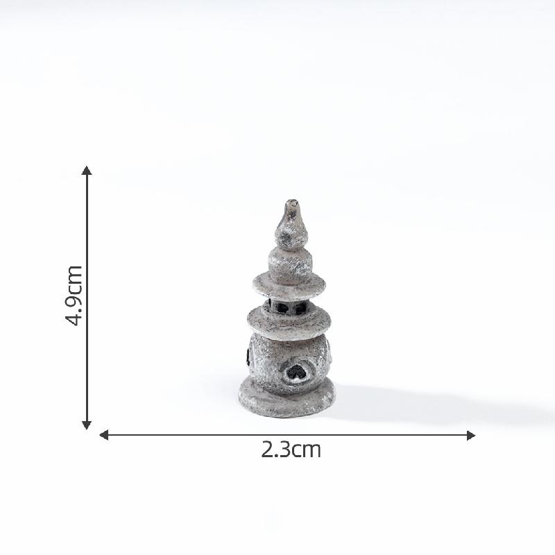 Tiểu cảnh vintage, đèn tháp nước, cầu nhỏ cảnh quan (ZC-5)