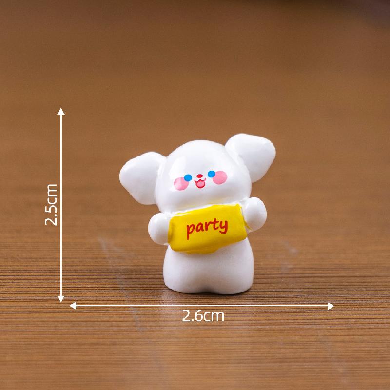 Tiểu cảnh chó tiệc, búp bê DIY, phụ kiện bàn tiểu cảnh mini đáng yêu (ZC-567)