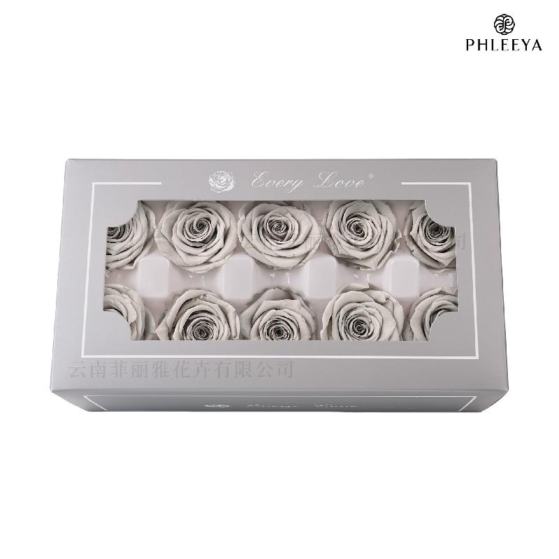 Hoa hồng vĩnh cửu 4cm 10 bông DIY hoa khô quà Thất Tịch (HK-18)