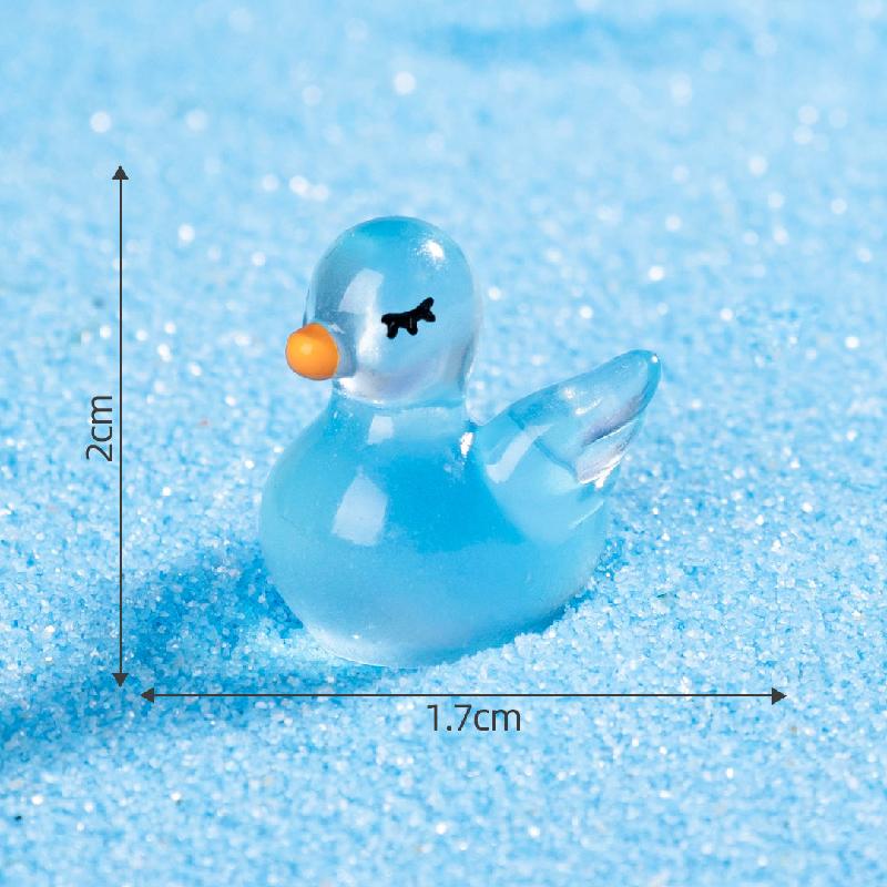 跨境新品微景观创意夜光天鹅萌粒盲袋 DIY装饰品挂配件迷你小摆件