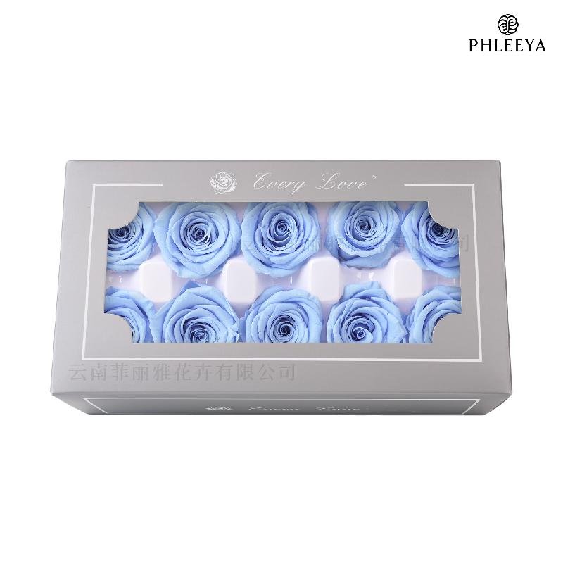 Hoa hồng vĩnh cửu 4cm 10 bông DIY hoa khô quà Thất Tịch (HK-18)