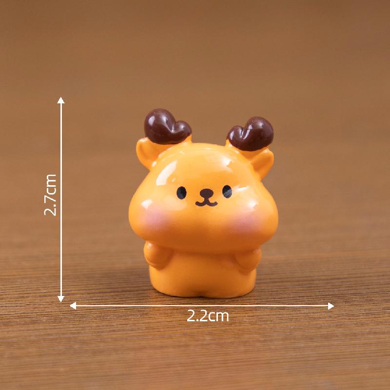 微景观创意豆丁小动物小猪猫咪萌粒公仔 DIY装饰品配件迷你小摆件