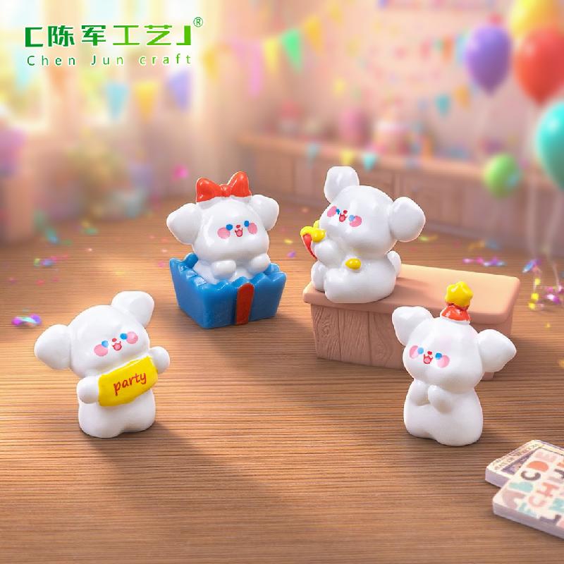 Tiểu cảnh chó tiệc, búp bê DIY, phụ kiện bàn tiểu cảnh mini đáng yêu (ZC-567)