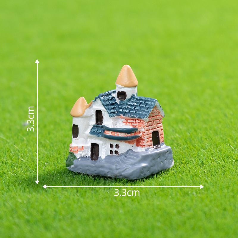 Tiểu cảnh nhà gạch mini, trang trí cây cảnh DIY nông thôn (ZC-151)