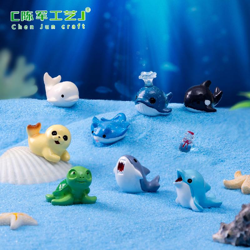 Tiểu cảnh cá heo, sư tử biển, búp bê DIY, sân vườn tiểu cảnh mini đáng yêu (ZC-598)