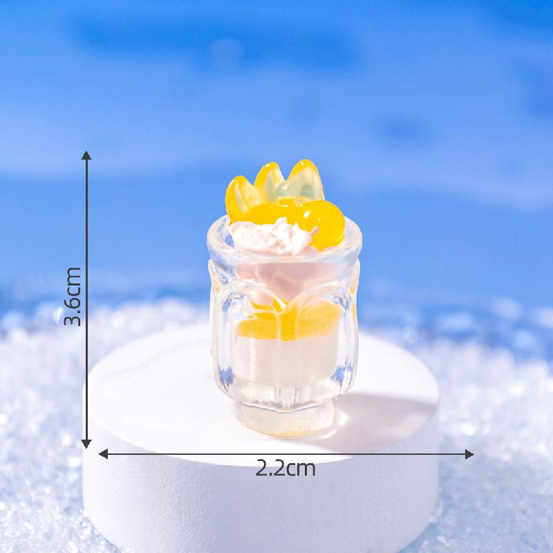 微景观创意仿真夜光夏日冰饮食玩 DIY装饰品挂配件迷你桌面小摆件