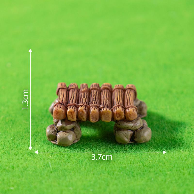 微景观创意木栅栏小桥园艺造景 DIY装饰品配件迷你微缩场景小摆件