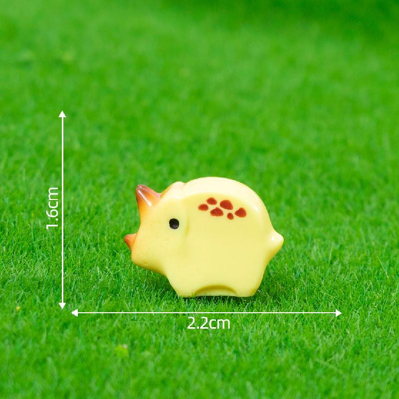 微景观创意仿真木雕小动物萌粒公仔 DIY装饰品配件迷你树脂小摆件