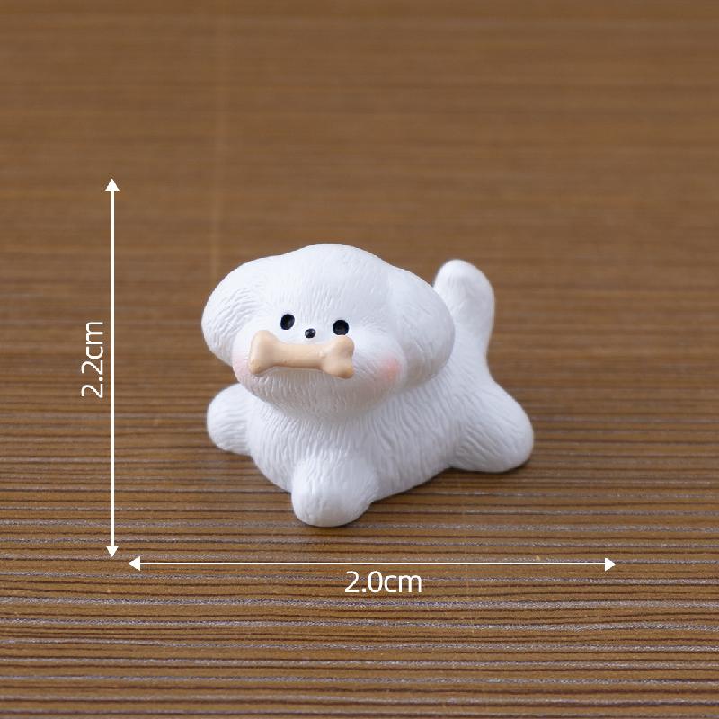 微景观创意可爱西施犬公仔娃娃屋 DIY装饰品挂配件迷你桌面小摆件