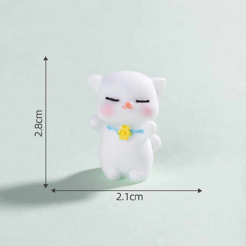 微景观创意可爱向日葵小猫园艺造景 DIY装饰品配件迷你桌面小摆件