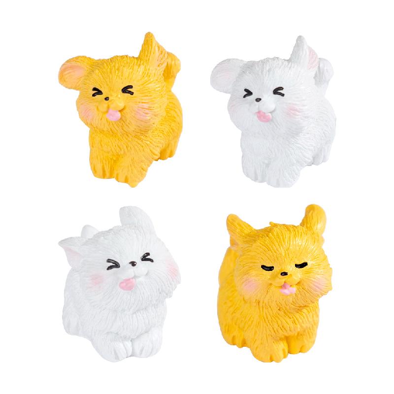 微景观创意潦草小白狗园艺造景 DIY装饰品配件迷你汽车桌面小摆件