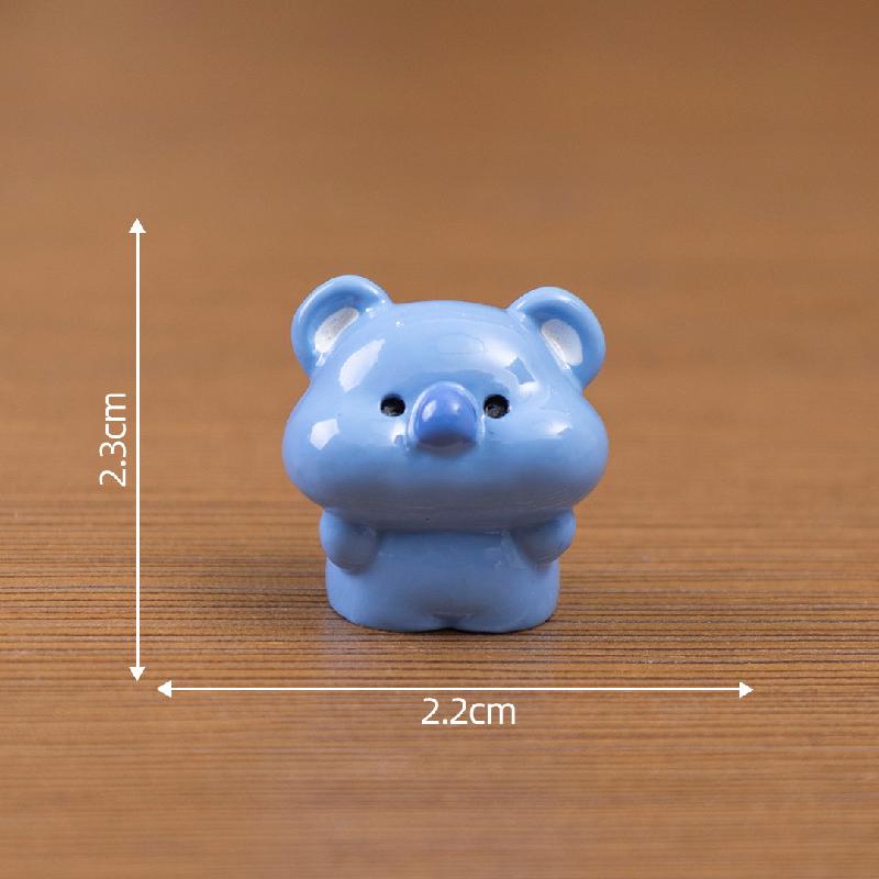 微景观创意豆丁小动物小猪猫咪萌粒公仔 DIY装饰品配件迷你小摆件