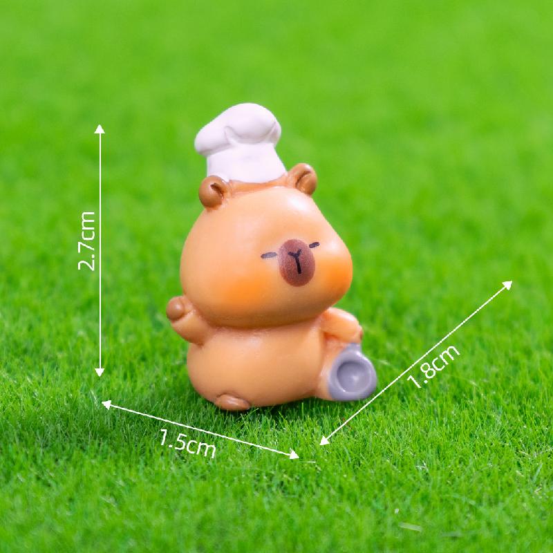 Capybara phóng viên mini trang trí nhà búp bê (PK-703)