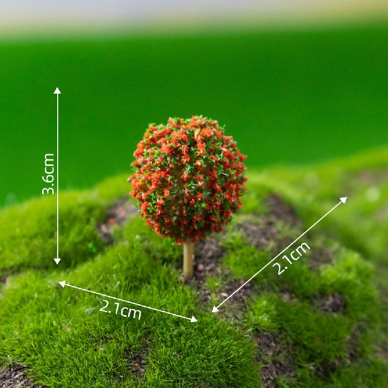 Tiểu cảnh cây bóng nhỏ 5 màu trang trí chậu cây mọng nước (ZC-767)