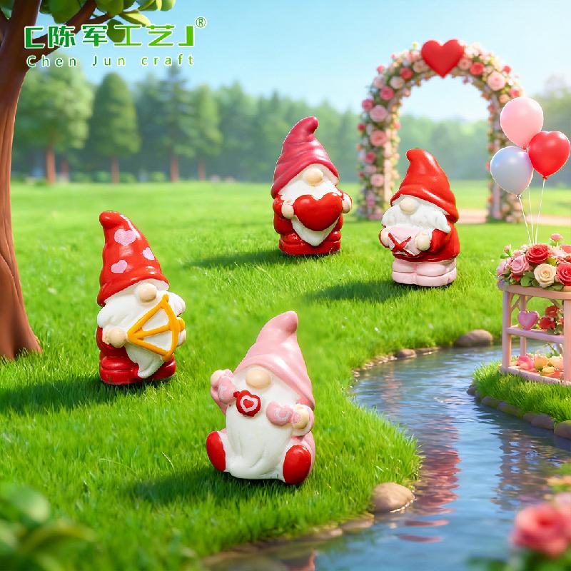 Chú lùn Valentine đáng yêu mini trang trí tiểu cảnh (PK-694)
