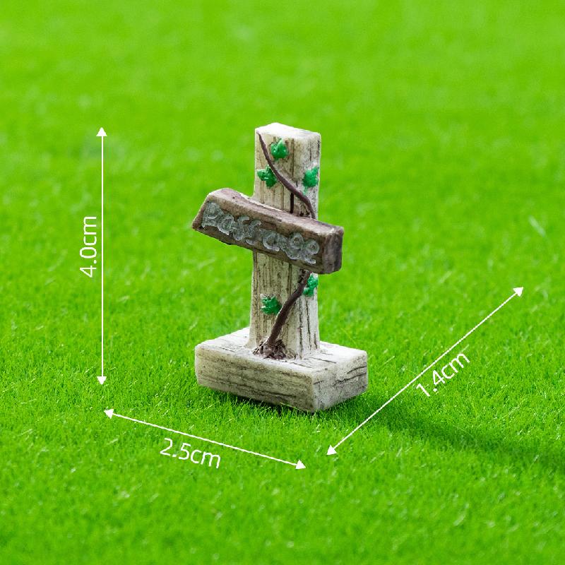 Tiểu cảnh biển chỉ đường, phong cách Zakka trang trí mini (ZC-349)