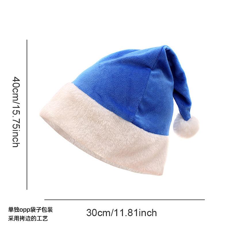 Mũ Giáng Sinh cao cấp - mũ lông ngắn, lý tưởng cho người lớn và trang trí bữa tiệc. Mang đến vẻ đẹp sang trọng và phong cách cho mùa lễ hội.