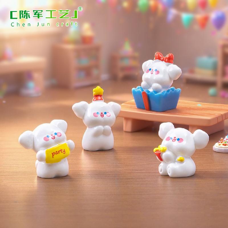 Tiểu cảnh chó tiệc, búp bê DIY, phụ kiện bàn tiểu cảnh mini đáng yêu (ZC-567)