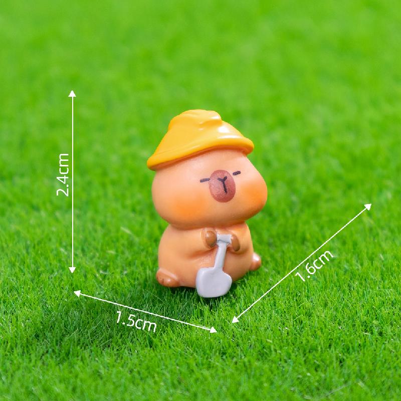 Capybara phóng viên mini trang trí nhà búp bê (PK-703)