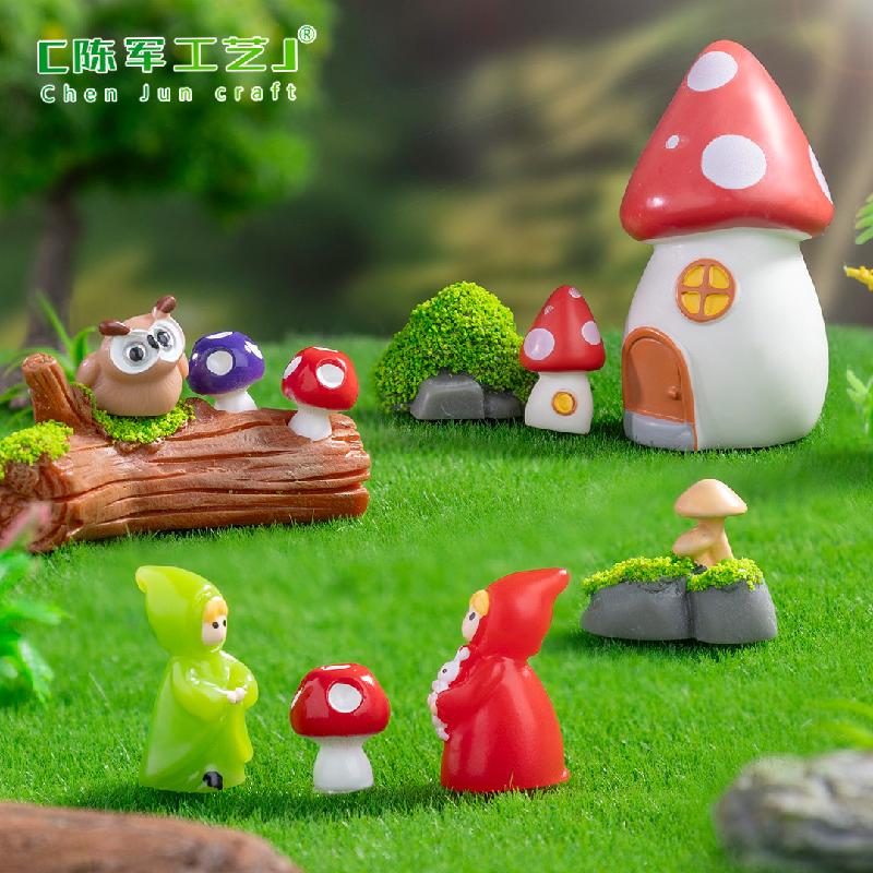 跨境外贸微景观创意独角兽精灵园艺造景 DIY装饰品配件迷你小摆件