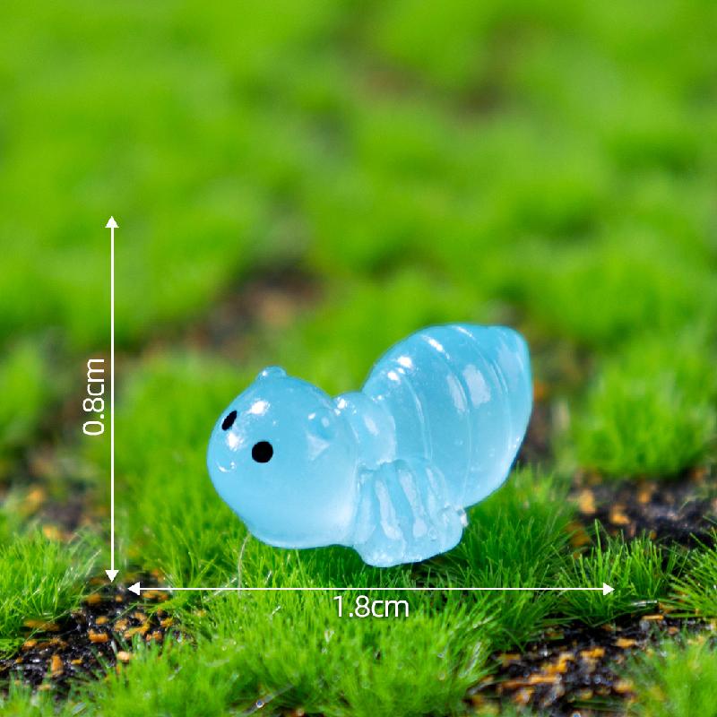 Tiểu cảnh côn trùng phát sáng: kiến, sâu, DIY, phụ kiện bàn tiểu cảnh mini (ZC-538)