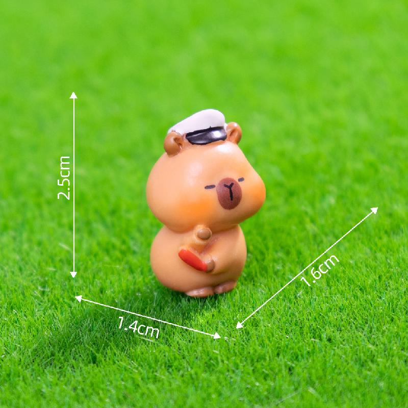 Capybara phóng viên mini trang trí nhà búp bê (PK-703)