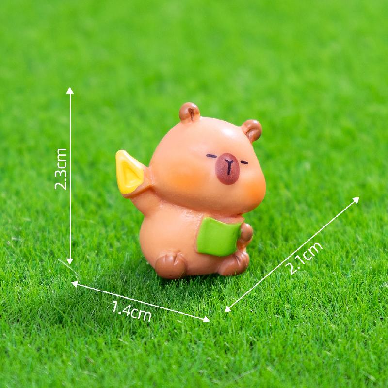 Capybara phóng viên mini trang trí nhà búp bê (PK-703)