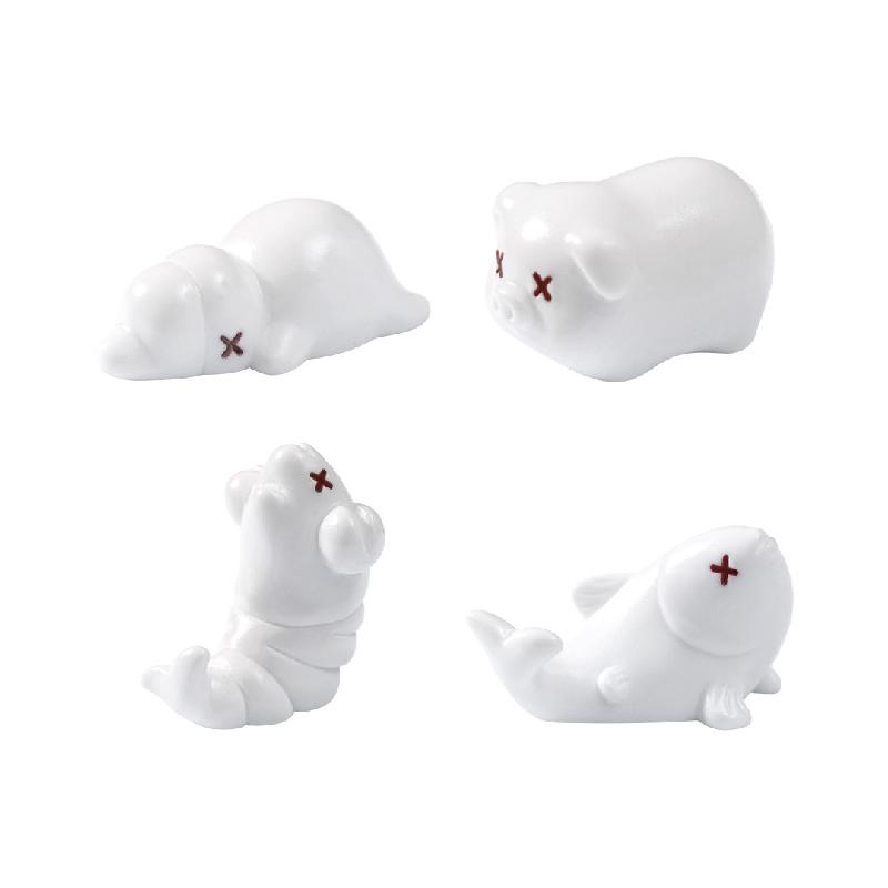 微景观创意光变动物烤鸭烤鸡仿真食玩 DIY装饰配件迷你桌面小摆件