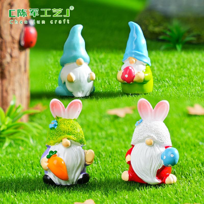 跨境外贸微景观创意蘑菇头小矮人DIY装饰品配件迷你小摆件