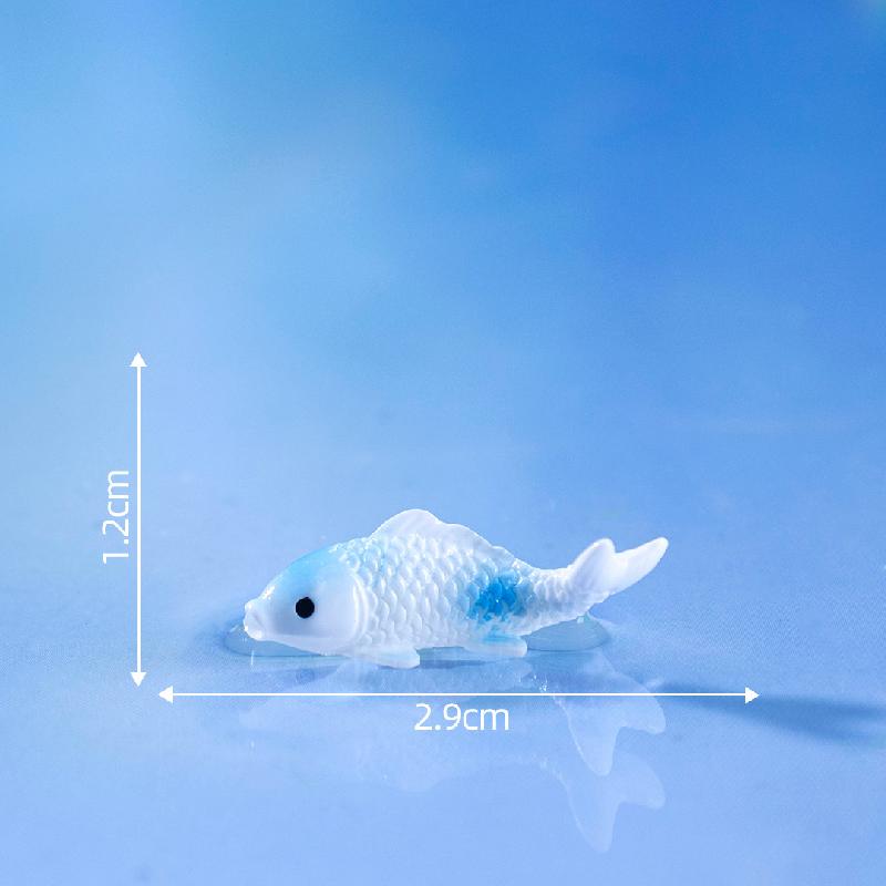 微景观创意写实小锦鲤金鱼萌粒鱼缸造景 DIY装饰品配件迷你小摆件