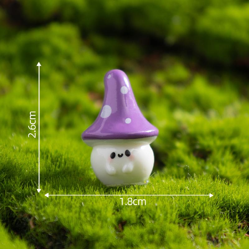 微景观创意趣味歪头小蘑菇萌粒园艺造景 DIY装饰品配件迷你小摆件
