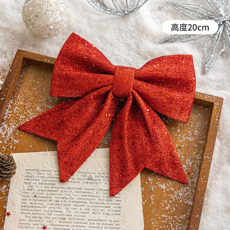 Trang trí Noel: Bóng vàng champagne, nơ trang trí đẹp