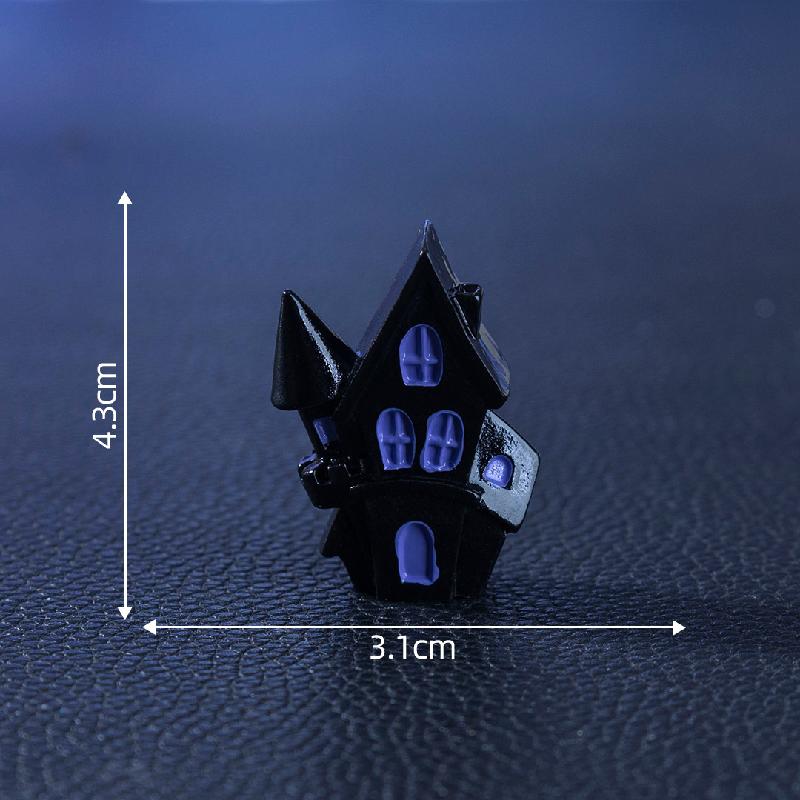 跨境新品微景观创意城堡南瓜万圣节造景DIY装饰品配件迷你小摆件