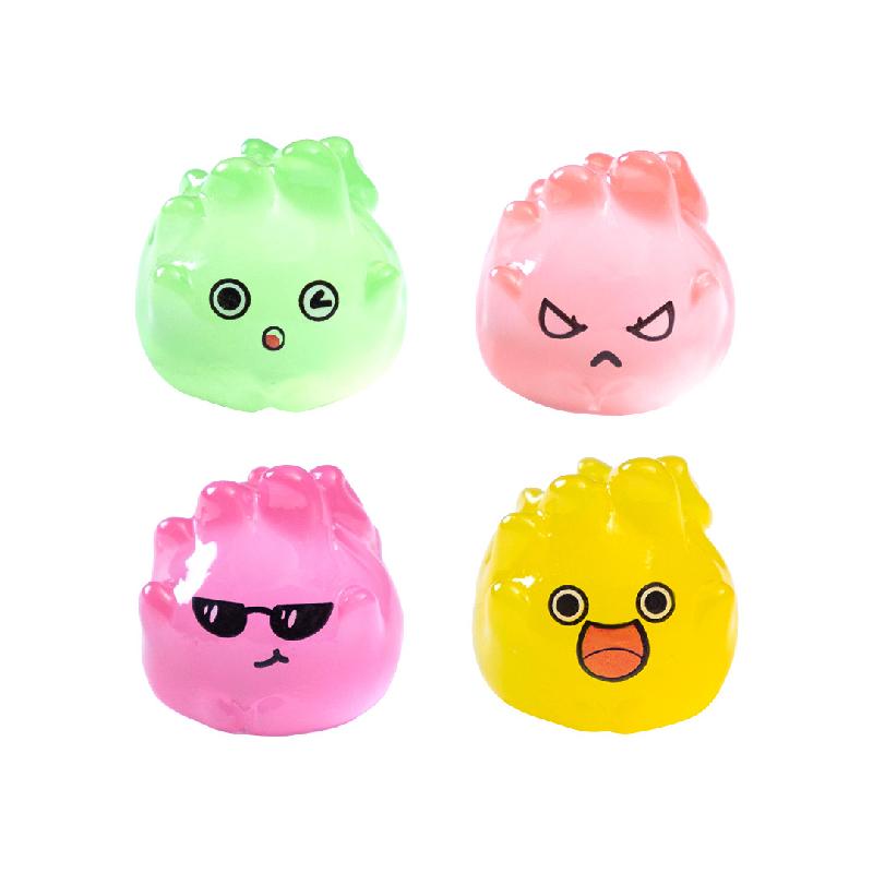 跨境微景观创意夜光万圣节小火苗萌粒 DIY装饰品挂配件迷你小摆件