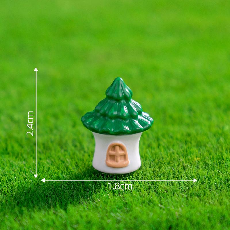 Tiểu cảnh thỏ, gấu lao động, nhà nhỏ DIY, phụ kiện resin tiểu cảnh mini (ZC-552)