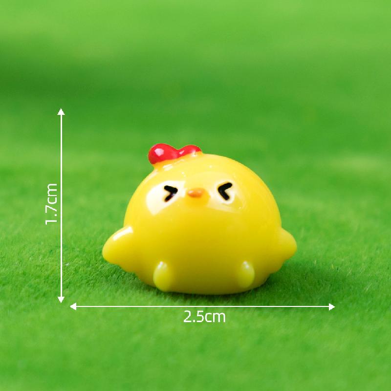 微景观创意小鸡仔萌粒公仔园艺造景 DIY装饰品配件迷你树脂小摆件