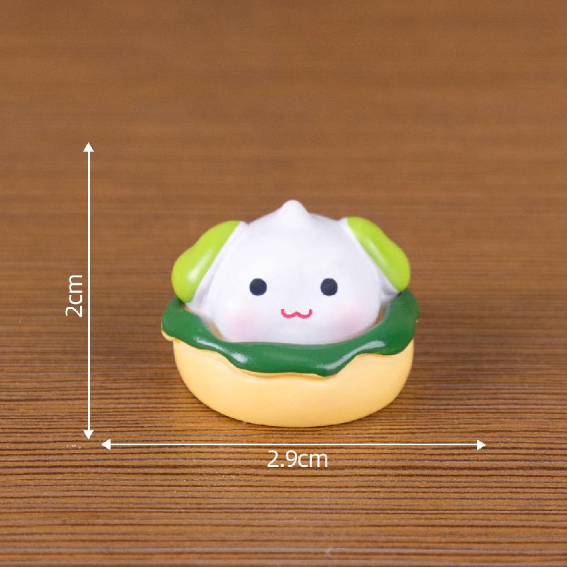 微景观创意可爱甜品抹茶小狗娃娃屋 DIY装饰品配件迷你桌面小摆件