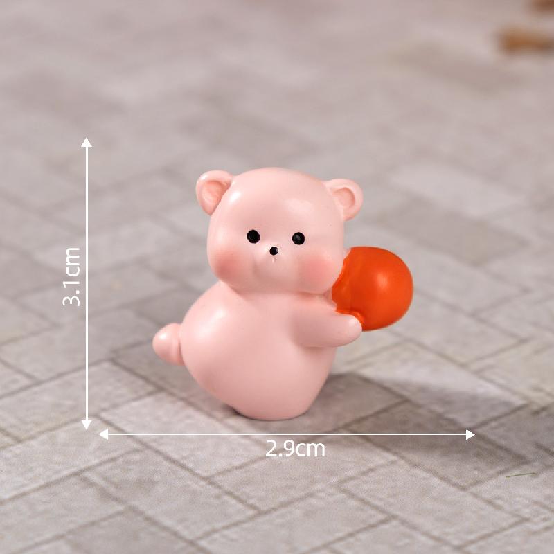 微景观创意好事成双小熊公仔 DIY装饰品挂配件迷你车载桌面小摆件