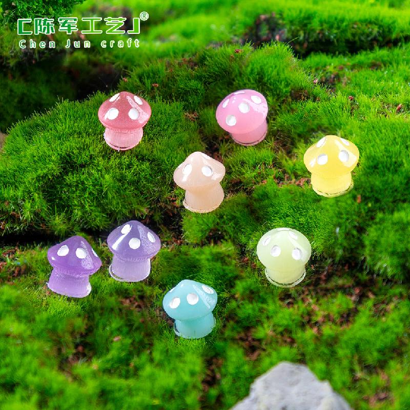 Nấm phát sáng bảy màu trang trí chậu cây rêu DIY (ZC-920)