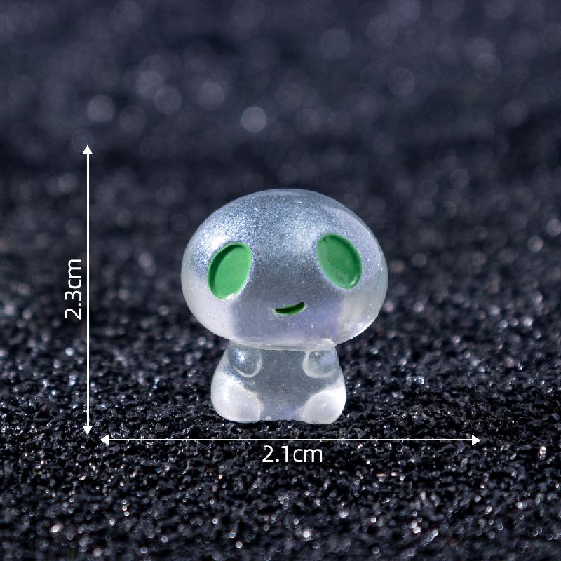 跨境微景观创意夜光小小外星人萌粒 DIY装饰品配件迷你树脂小摆件